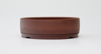 Image 4 of Round unglazed bonsai pot. D.128mm
