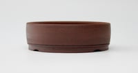 Image 5 of Round unglazed bonsai pot. D.128mm