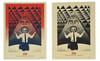 Shepard Fairey Conformity Trance Black and Red (Noir et Rouge)