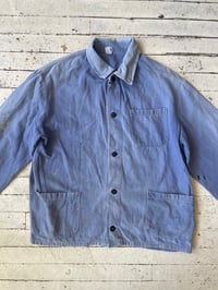 Image 1 of Faded Bleu de Travail European Chore Jacket Size S-M