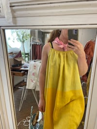 Image 3 of One of a kind yellow linen dress