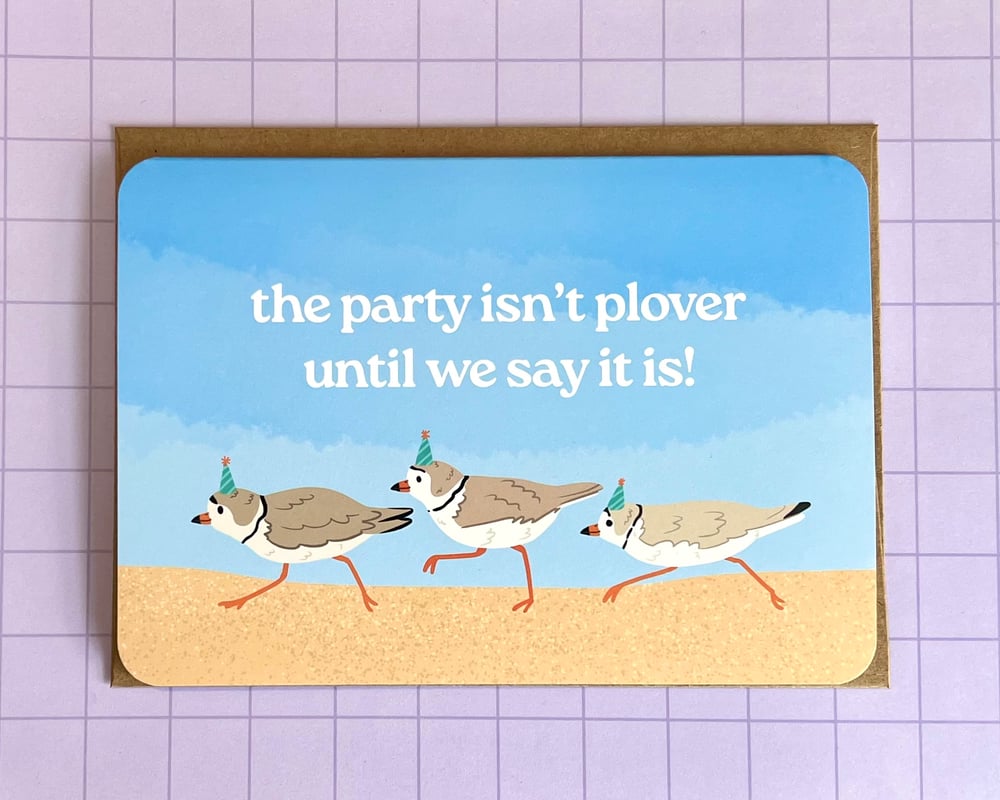 Image of Party plover card