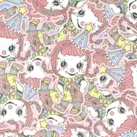 Happy Birthday Clown Girl Sticker