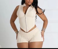 “No Rules” Two Piece Set (beige) 