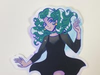 Image 2 of Skater Scout Sailor Neptune on Roller Skates Sticker