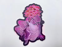 Image 1 of Amethyst Mushroom Girl Sticker