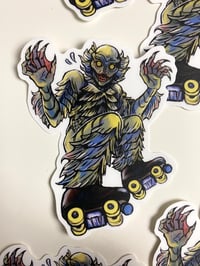 Image 1 of Creature from the Black Lagoon Roller Skater Sticker
