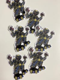 Image 2 of Creature from the Black Lagoon Roller Skater Sticker