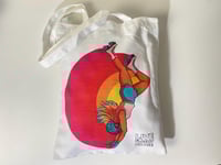 Image 3 of Rainbow Handstand Roller Skater  - Cotton Canvas Tote Bag