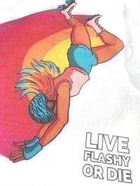 Image 4 of Rainbow Handstand Roller Skater  - Cotton Canvas Tote Bag