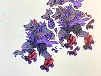 Image 1 of Werewolf Roller Skater Sticker