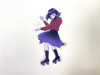 Image 1 of Skater Scout Sailor Saturn on Roller Skates Sticker