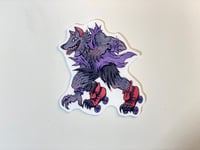 Image 2 of Werewolf Roller Skater Sticker