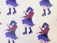 Image 2 of Skater Scout Sailor Saturn on Roller Skates Sticker