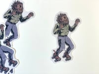 Image 1 of The Wolfman Roller Skater Sticker
