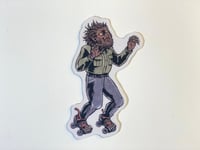 Image 2 of The Wolfman Roller Skater Sticker