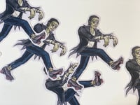 Image 1 of Frankenstein Monster Roller Skater Sticker