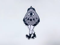 Image 2 of Spirit Board Planchette on Roller Skates - Vinyl Sticker