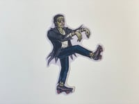 Image 2 of Frankenstein Monster Roller Skater Sticker