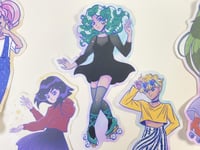 Image 4 of Skater Scouts Sailor Moon Outer Senshi Sticker Set