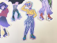 Image 5 of Skater Scouts Sailor Moon Outer Senshi Sticker Set