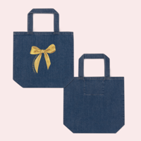 Image 4 of Yellow Ribbon Denim denim tote bag