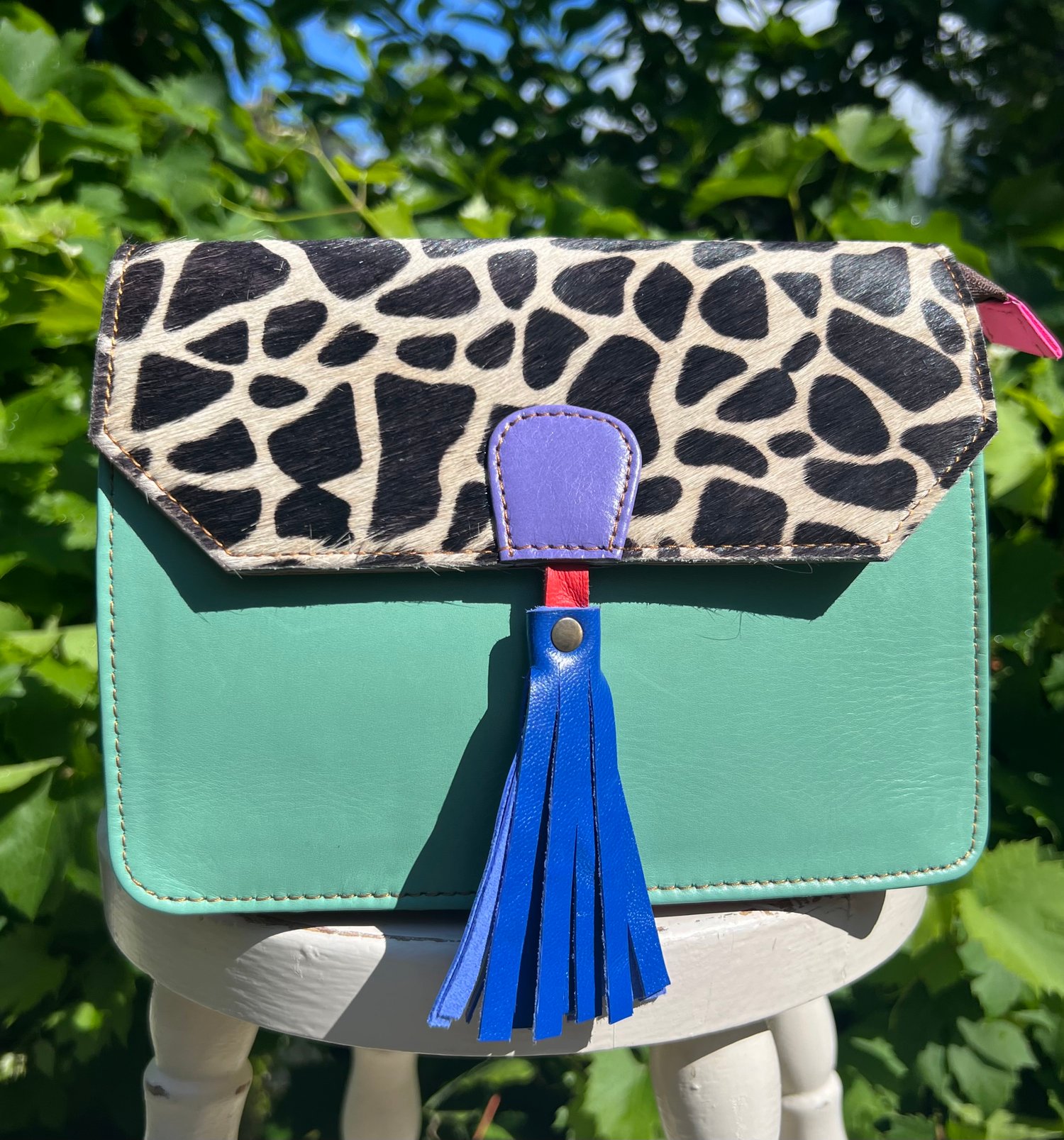 Image of Harlequin Collection - Tassle bag #25AA