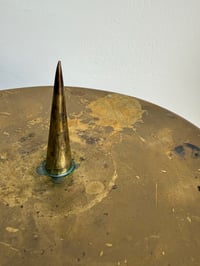 Image 10 of Pair of Large Art Deco Brass Candleholders