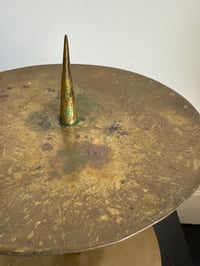 Image 15 of Pair of Large Art Deco Brass Candleholders
