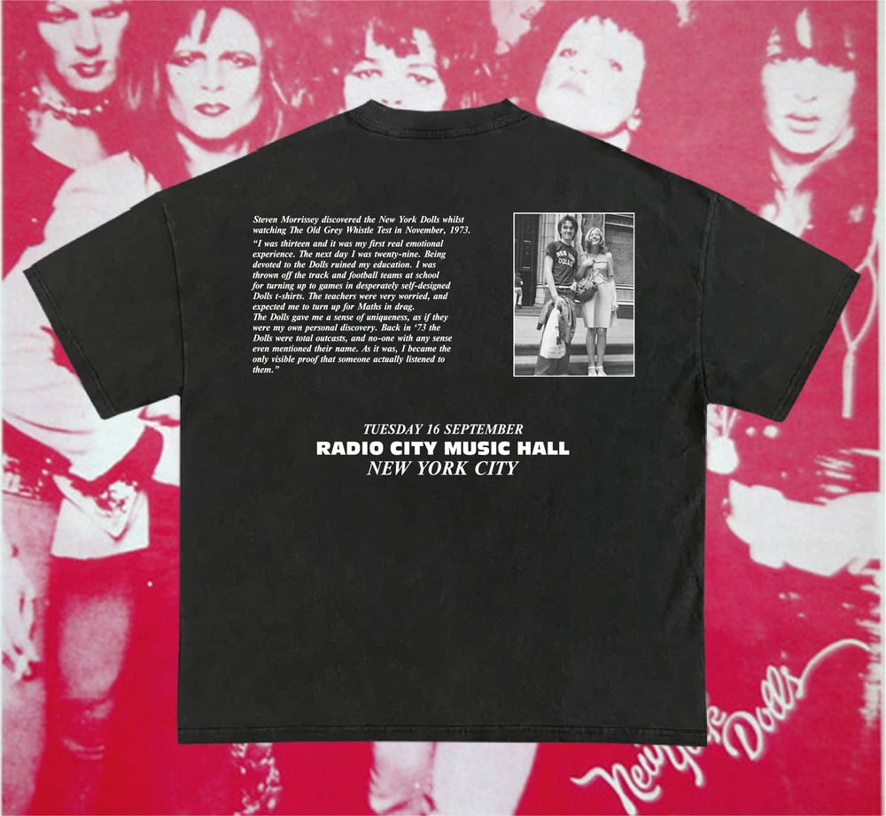 Morrissey x New York Dolls 2025 NYC Tour Shirt