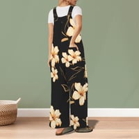 Image 2 of Women's Hibiscus Print LumberJack Jumpsuit