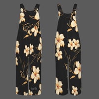 Image 4 of Women's Hibiscus Print LumberJack Jumpsuit