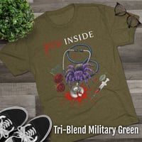 Image 7 of Red Inside - Bloody Stethoscope Tri-Blend Tee
