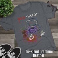 Image 3 of Red Inside - Bloody Stethoscope Tri-Blend Tee