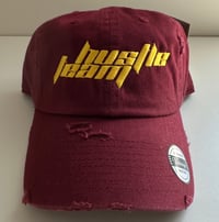 Hustle Team Burgundy Dad Hat Redskin