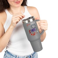 Image 3 of Red Inside - Bloody Stethoscope Insulated Travel Mug 40oz
