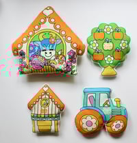 Image 4 of PREORDER Apple Farm Farmyard and Animal Toy  Sets - Cut and Sew Panels