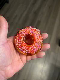Image 3 of Strawberry Glazed  Glass  Donut Pipe