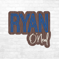 Image 1 of Layered Wood 3D Baby Name Sign