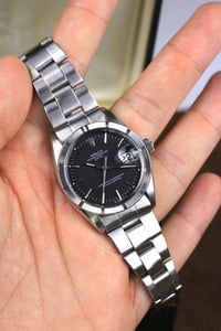 Image 3 of 1960 Rolex Oyster Perpetual Date 1501 - Matte Black, Sigma Dial - With Box -  Automatic Cal. 1570