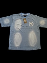 Image 1 of Blue rnf sun dried t- shirt with rhinestones 