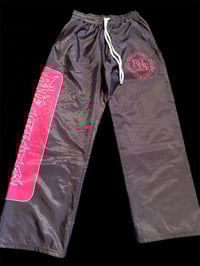 Grey & pink rnf track pants 