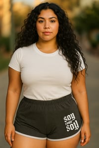 Image 2 of Soy Como Soy Shorts- Charcoal