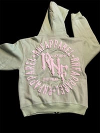 Image 2 of Mint green rnf puff print hoodie 