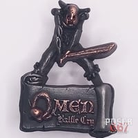 Silver BattleCry Swordsman Pin