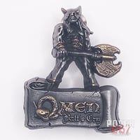 Silver BattleCry Axeman Pin