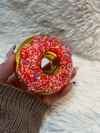 Image 3 of  Glazed Donut Glass Smoking Bowl  Novelty Pipe  Smoke Accessories Glass Hand Pipe