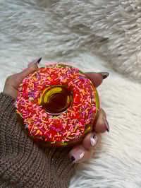 Image 1 of  Glazed Donut Glass Smoking Bowl  Novelty Pipe  Smoke Accessories Glass Hand Pipe