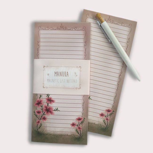 NZ Flower Magnetic Notepads