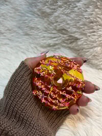 Image 2 of Chocolate Glazed Donut Glass Pipe  Novelty Glass Pipe  Smoke Accessories